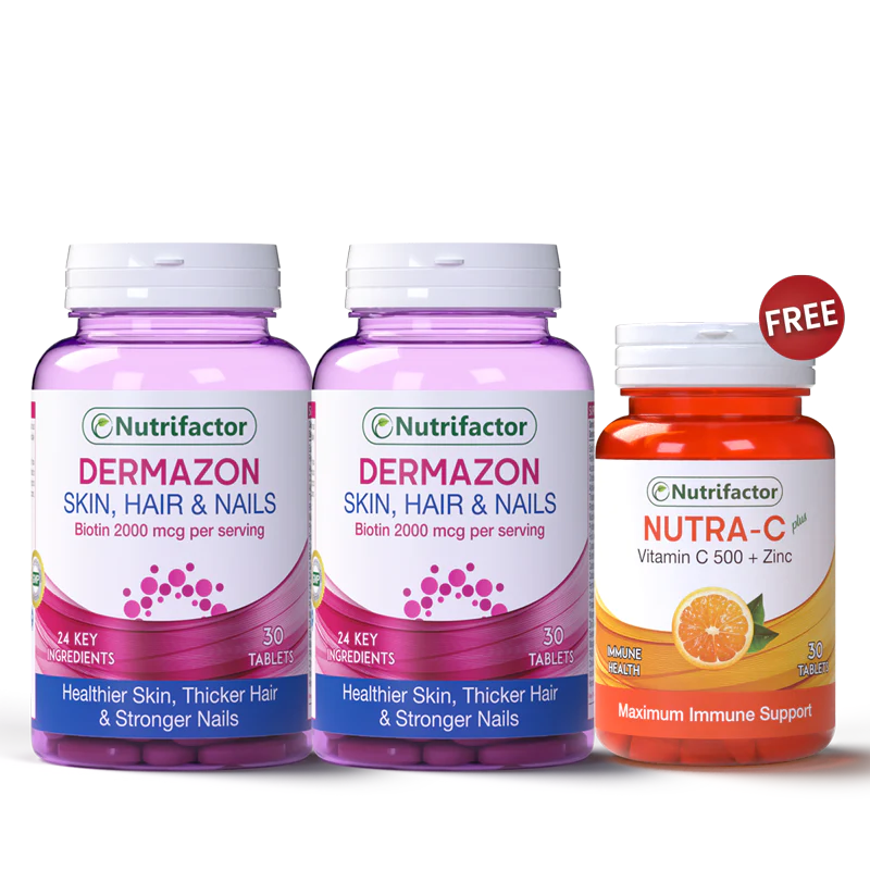 2 Dermazon + Free Nutra-C Plus Offer