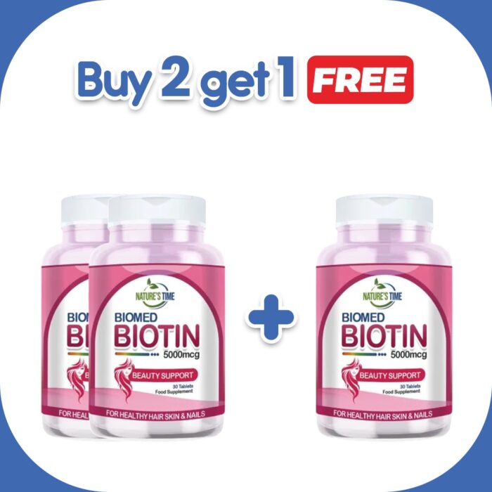 Buy 2 Biotin get 1 Free