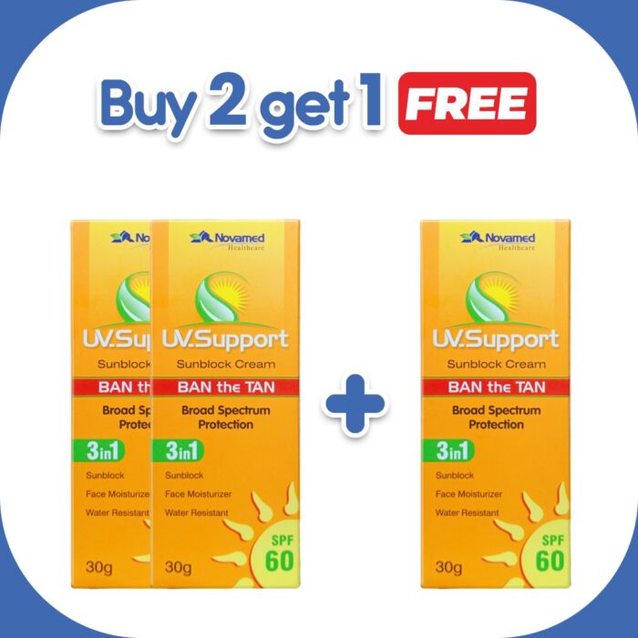Buy 2 UV Support Sunblock Cream Get 1 Free