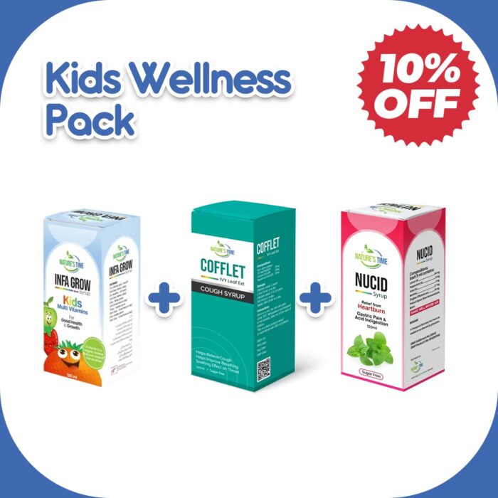 Kids Wellness Pack (Infa Grow + Nucid + Cofflet)