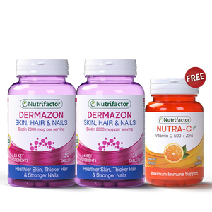 2 Dermazon + Free Nutra-C Plus Offer