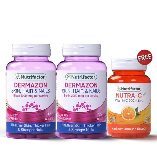2 Dermazon + Free Nutra-C Plus Offer